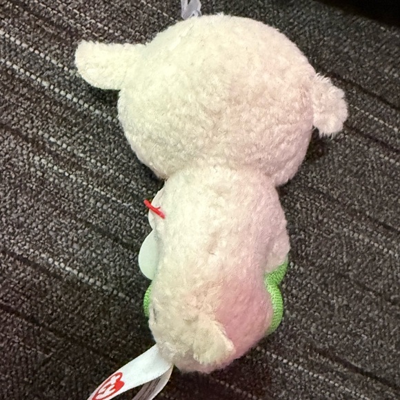 Ty Basket Beanies LaLa Plush with Green Highlights - Picture 2 of 6